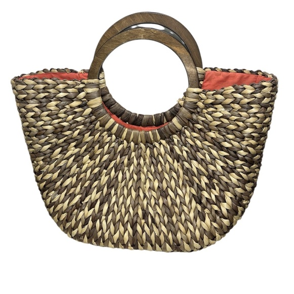 The Limited Woven Straw Tote Purse - Picture 1 of 12